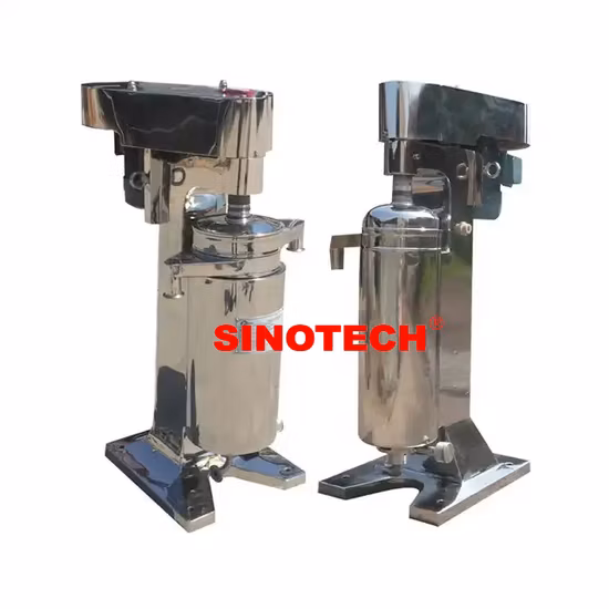 사용된 식용유를 위한 온도 조절 석탄 소형 석유 화학 상업용 원심분리기