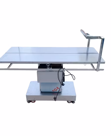 애완견을 위한 수의 V 모양 외과 수술대 스테인레스 스틸